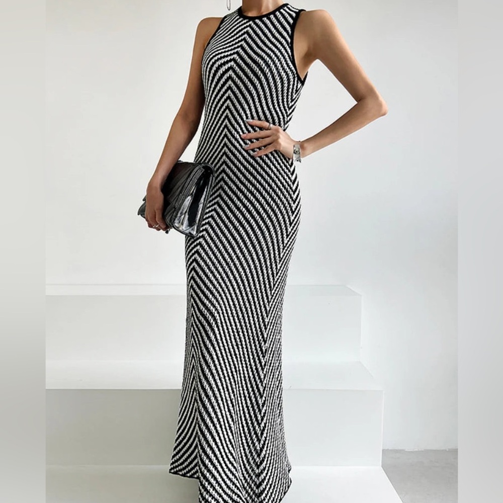 HOH Chevron Knit Dress - 2 colors available